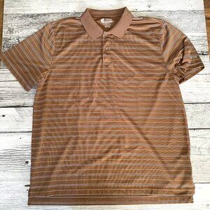 Izod XFG Striped Print Golf Polo Shirt